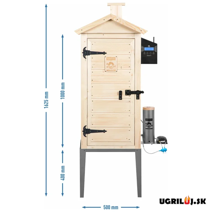 Dřevěná udírna Browin dragON Sprucewood, Digital Wi-Fi, 200L