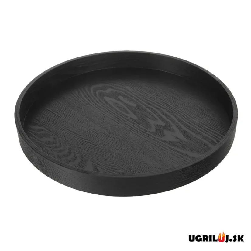 Servírovacia tácka 38x4cm, čierna