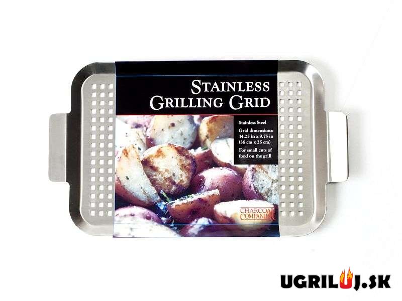 Nerezový plech Charcoal Companion - stredný, dierovaný, 36 cm x 25 cm