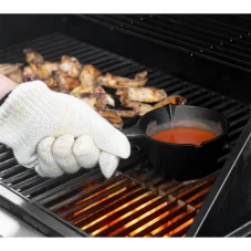 Liatinový mini kastrólik/kotlík so štetcom - 0.5L