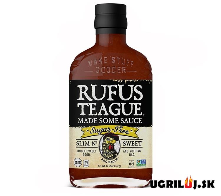 BBQ omáčka na grilovanie - Rufus Teague - SLIM N' SWEET, (bez cukru), 369g