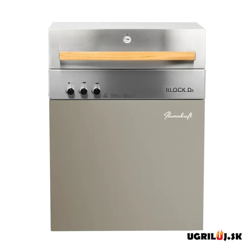Plynový IR gril Flammkraft - BLOCK Ds (GEN.5), Taupe
