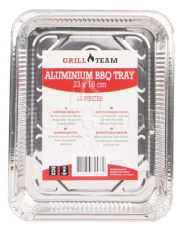 Hliníková tácka Grill Team - 23x18cm (10ks)