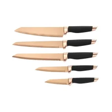 Sada kuchynských nožov, ROSE GOLD, nerez, 6ks
