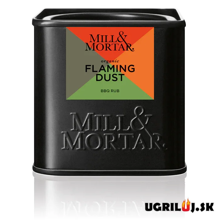 Grilovacie bio korenie Mill & Mortar, Flaming Dust, 50g