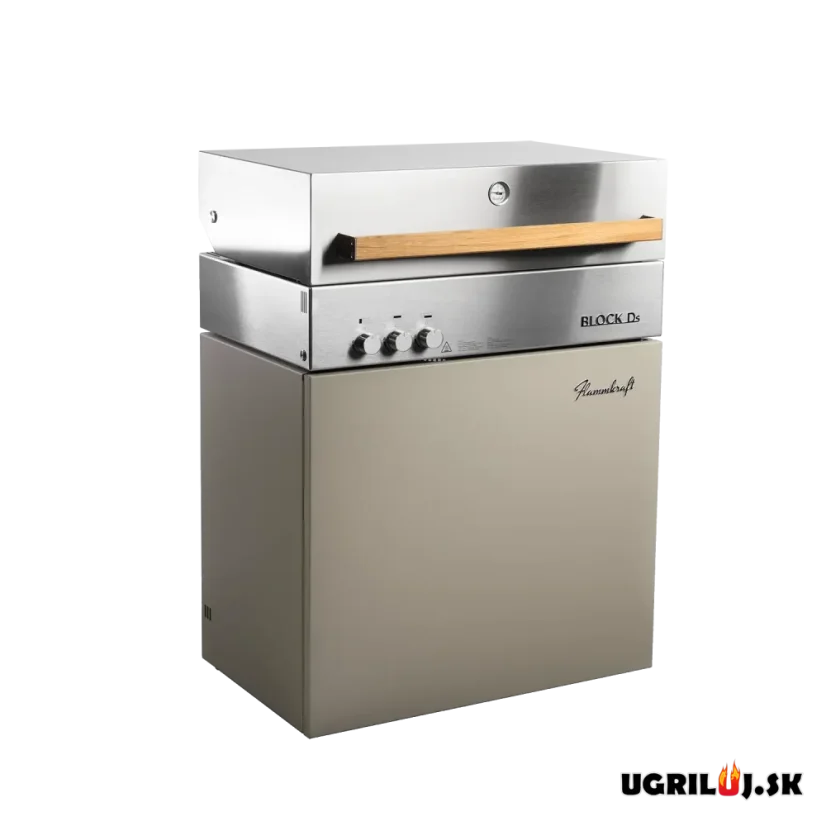 Plynový IR gril Flammkraft - BLOCK Ds (GEN.5), Taupe
