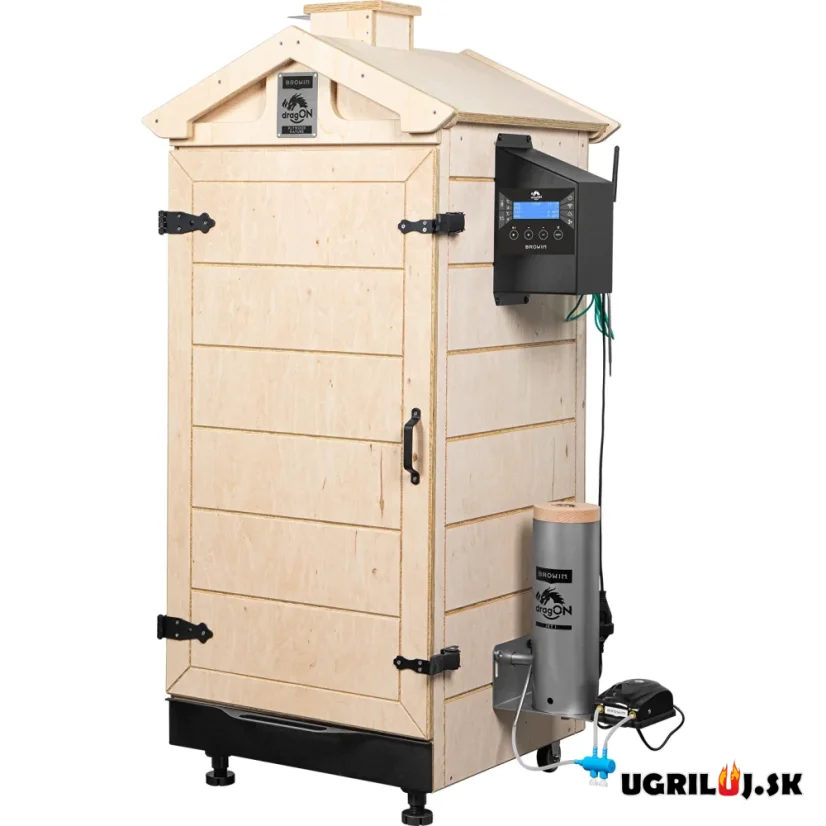 Drevená udiareň Browin dragON Plywood Nature, Digital Wi-Fi, 200L