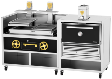 Profesionálny Basque+Oven gril na drevené uhlie, Josper CVJ-50-2-1-PRO-M