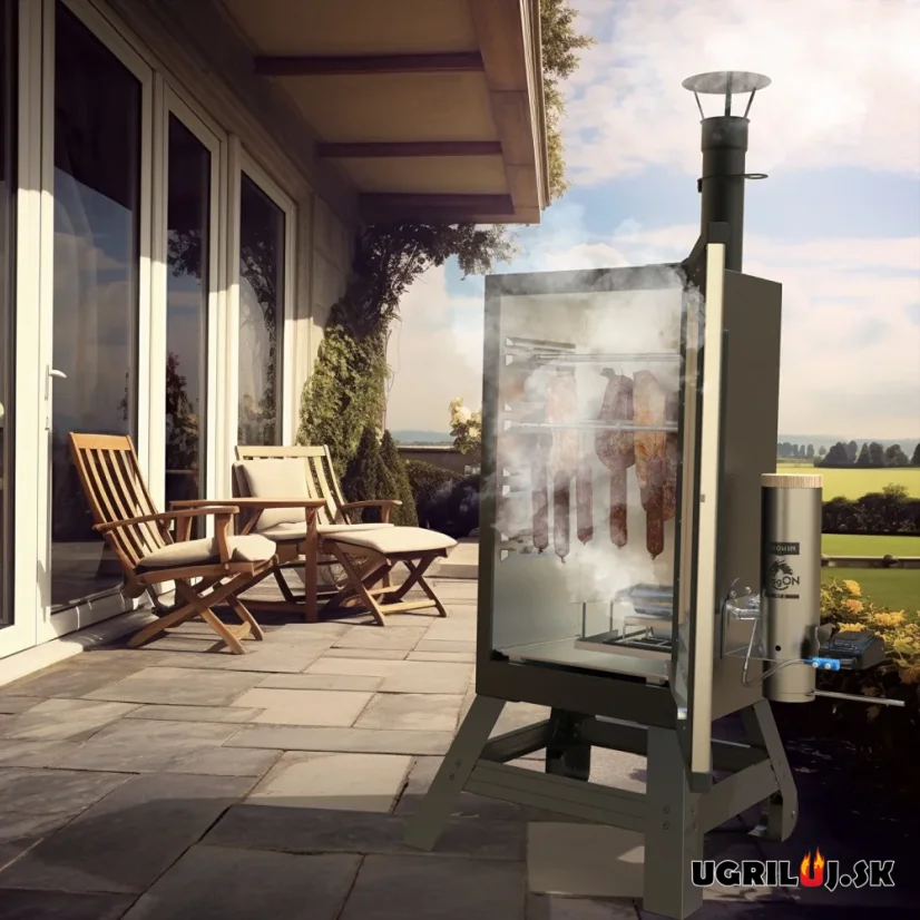 Generátor dymu pre vlastnú udiaren, Browin dragON JET 2 Short s popolníkom