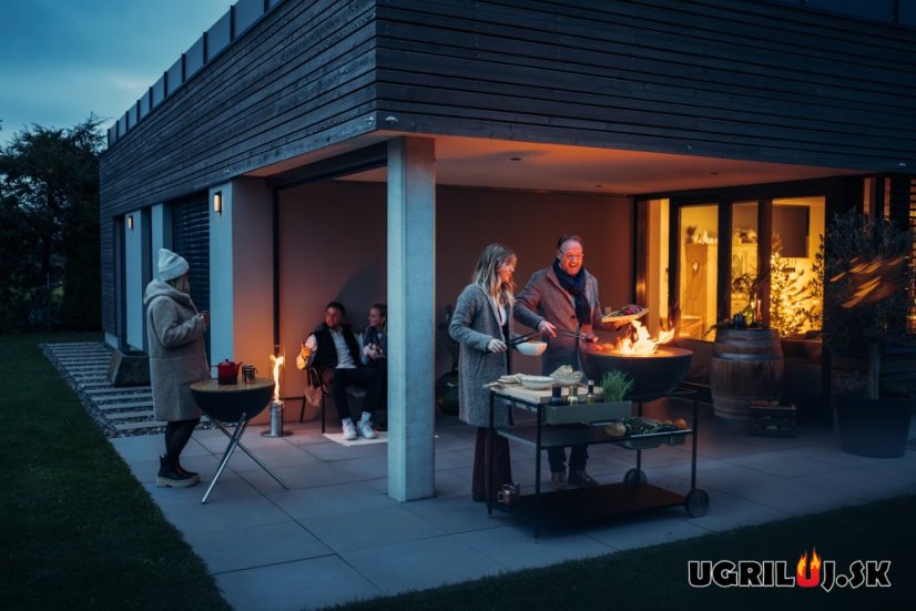 Vonkajšia kuchyňa Höfats "FIRE KITCHEN", s ohniskom Bowl 70 + platňa + hviezdicový stojan