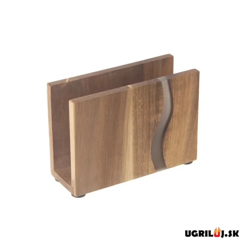 Stojan na ubrousky, akácie, River, 12cm