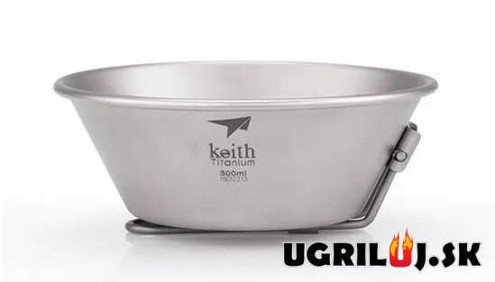 Titanová miska/panvička Keith Titanium - Keith Bowl, 300ml