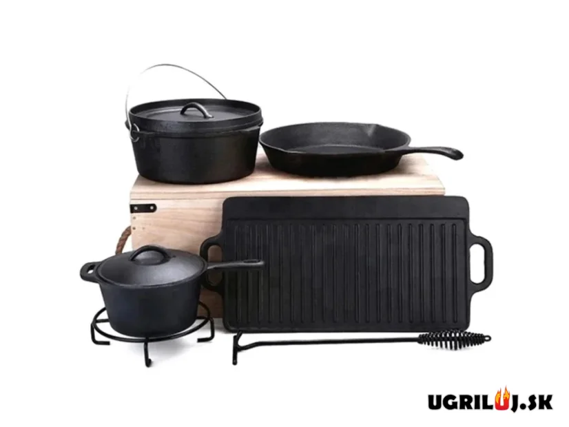 Set 6+1ks, Sada Liatiového riadu v debni