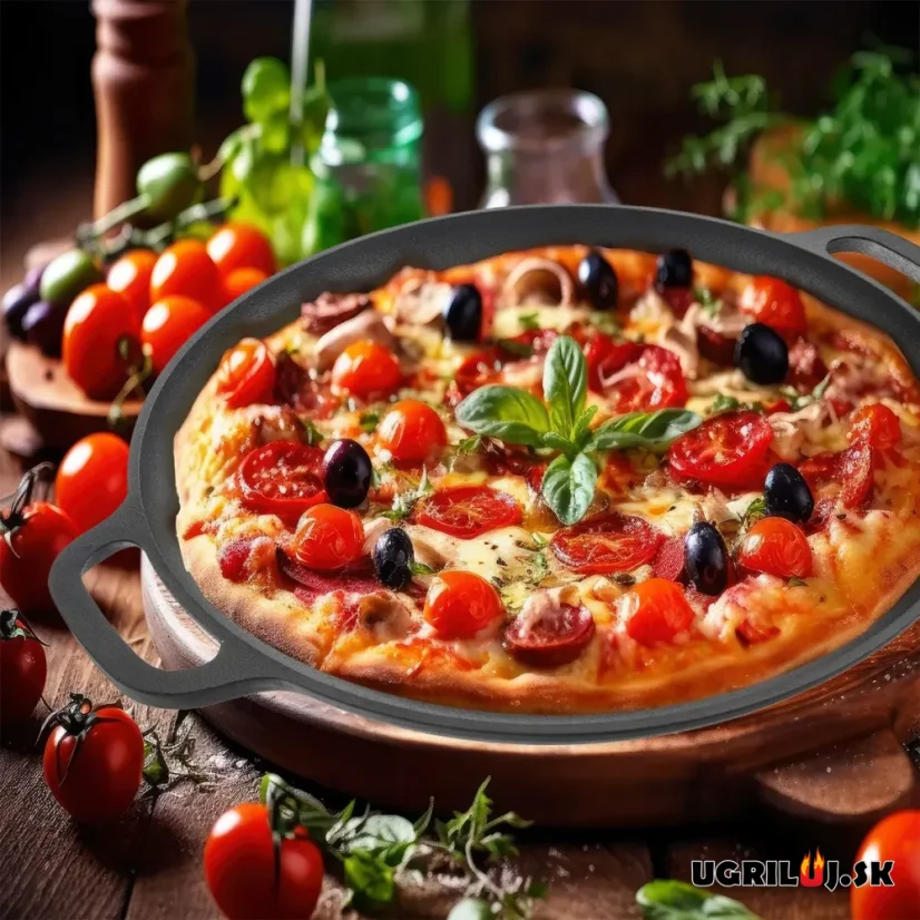 Liatinová panvica nízká, 35cm