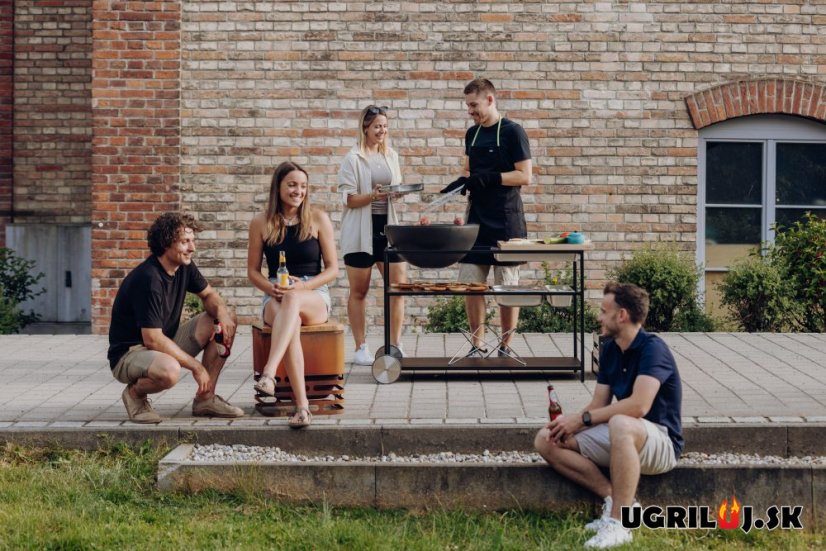 Vonkajšia kuchyňa Höfats "FIRE KITCHEN", s ohniskom Bowl 57 + platňa + hviezdicový stojan