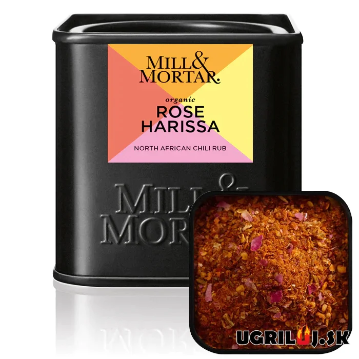 Grilovacie bio korenie Mill & Mortar, Rose Harissa, 50g