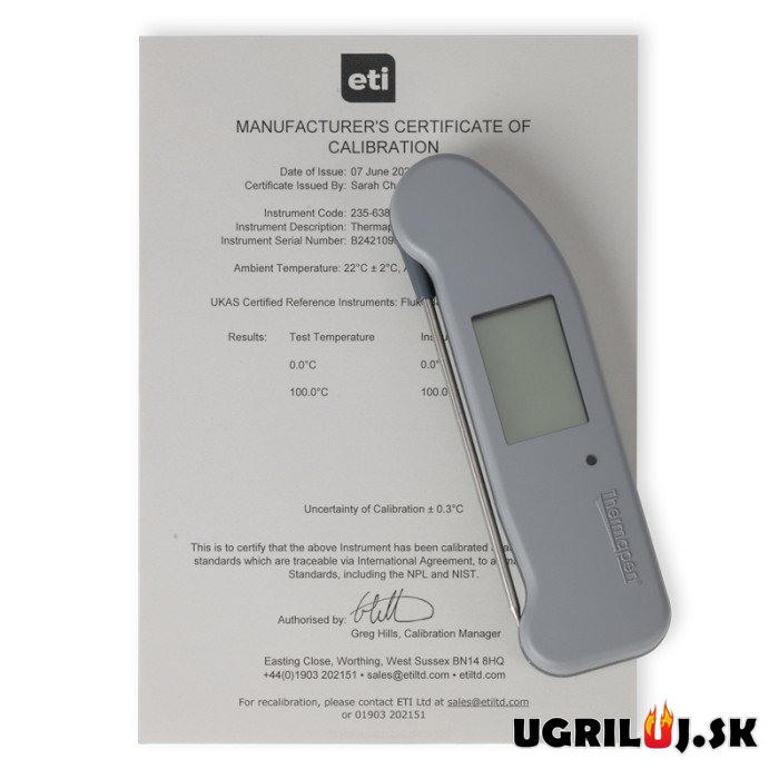 Vpichový teplomer Thermapen One, šedý