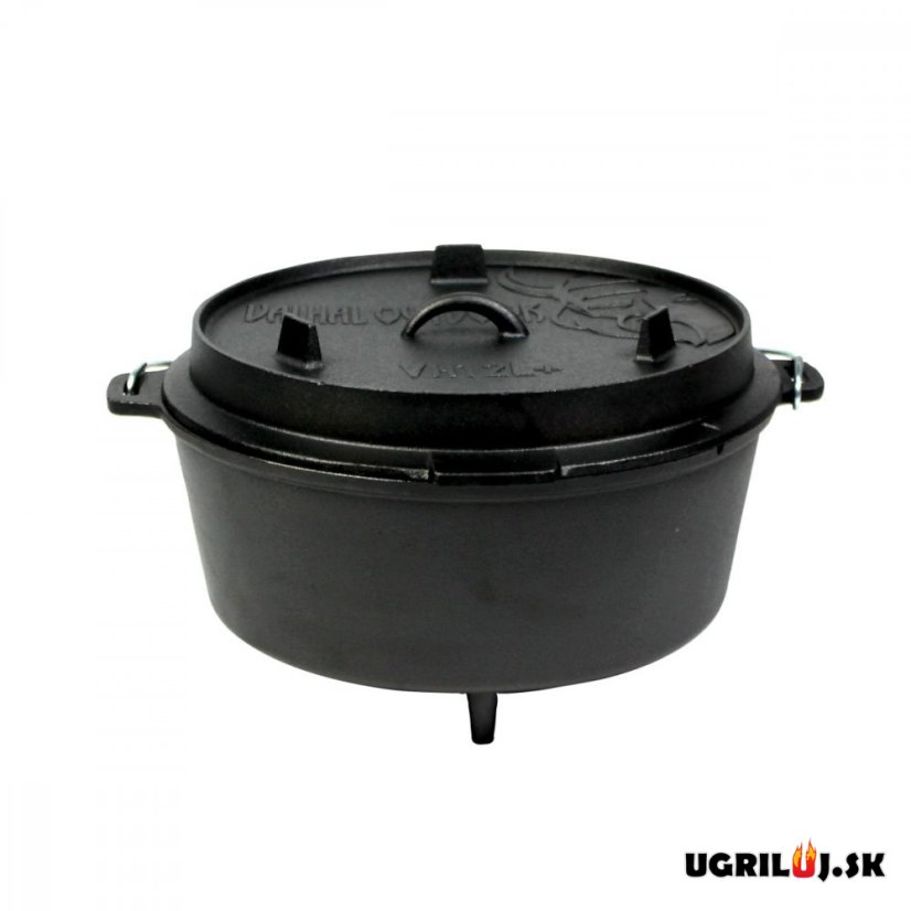 Litinový hrnec Valhal Outdoor - VH12L+, 12.0L (s nožičkami)