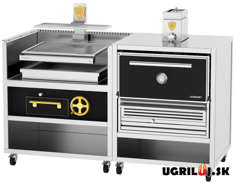 Profesionálny Basque+Oven gril na drevené uhlie, Josper CVJ-76-1-1-PRO-L