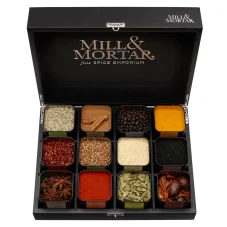 Prázdna darčeková truhlica pre 12ks korenín/solí Mill & Mortar