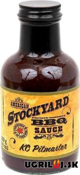 BBQ omáčka na grilovanie - American Stockyard - KC Pitmaster (Original Pitmaster) BBQ Sauce, 350ml