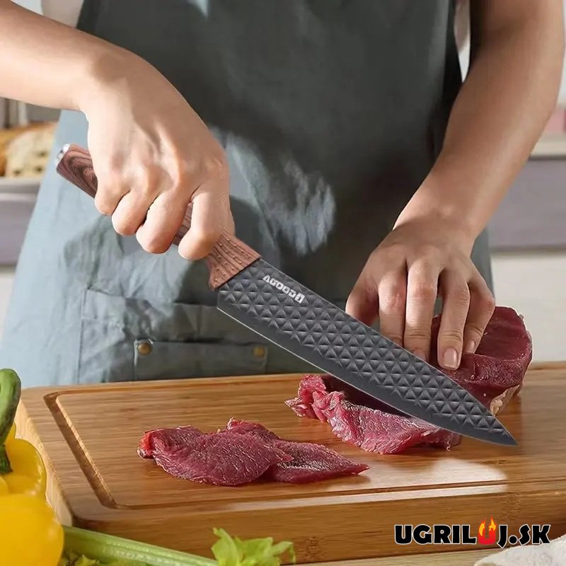 Sada kuchynských nožov so stojanom graphite tube, nerez, 6ks