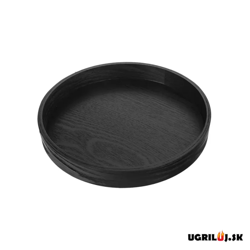 Servírovacia tácka 30x4cm, čierna