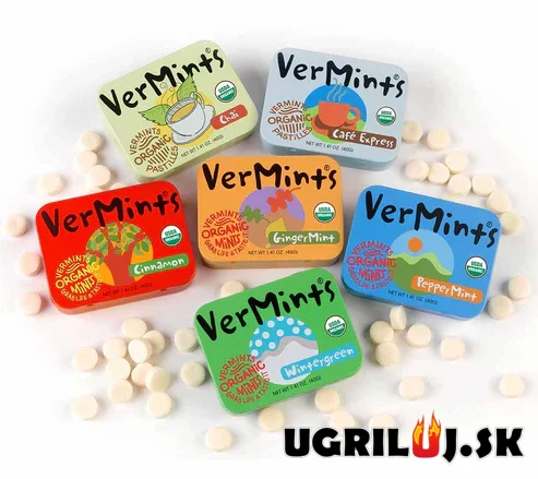VerMints, dražé Wintergreen, 40g
