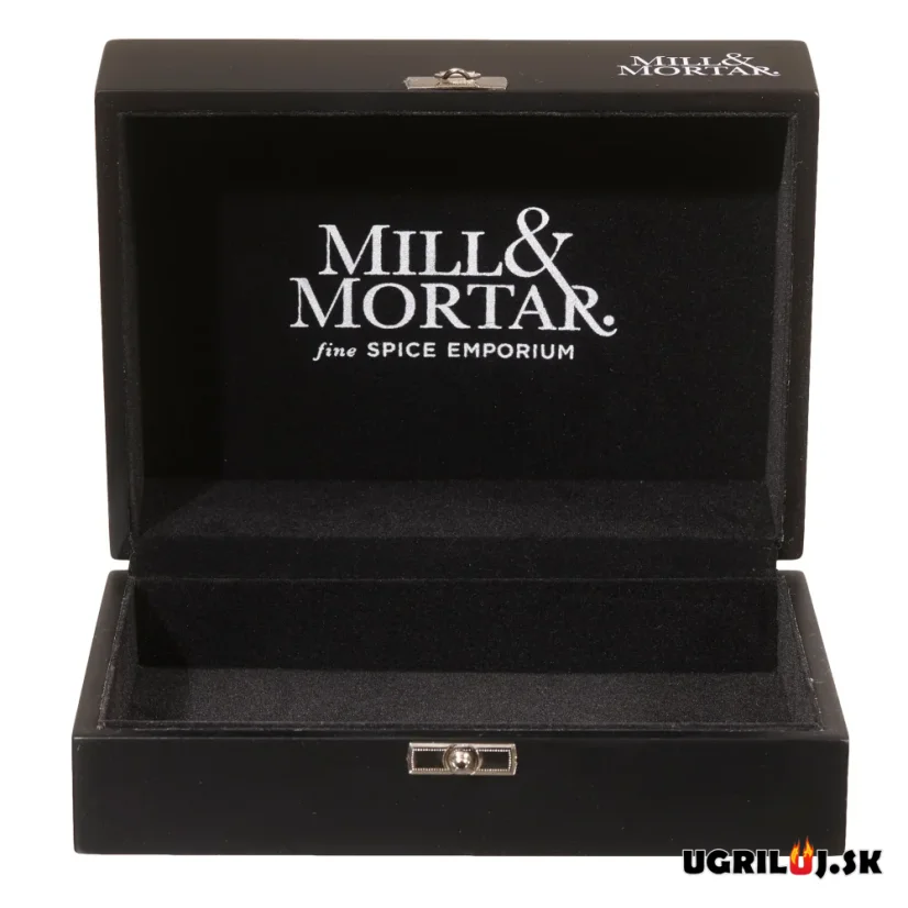 Prázdna darčeková truhlica pre 6ks korenín/solí Mill & Mortar