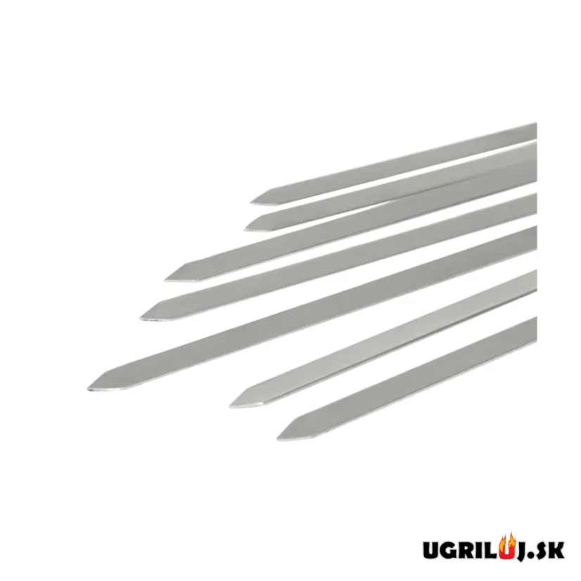 Nerezové špízy - ploché, 58cm, (6ks)