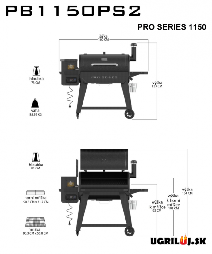 Peletový gril Pit Boss Navigator Pro Series 1150 WiFi