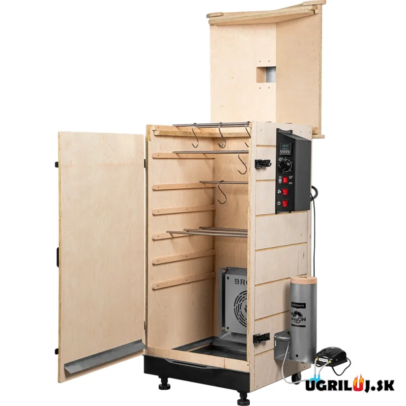 Drevená udiareň Browin dragON Plywood Nature, Digital, 200L