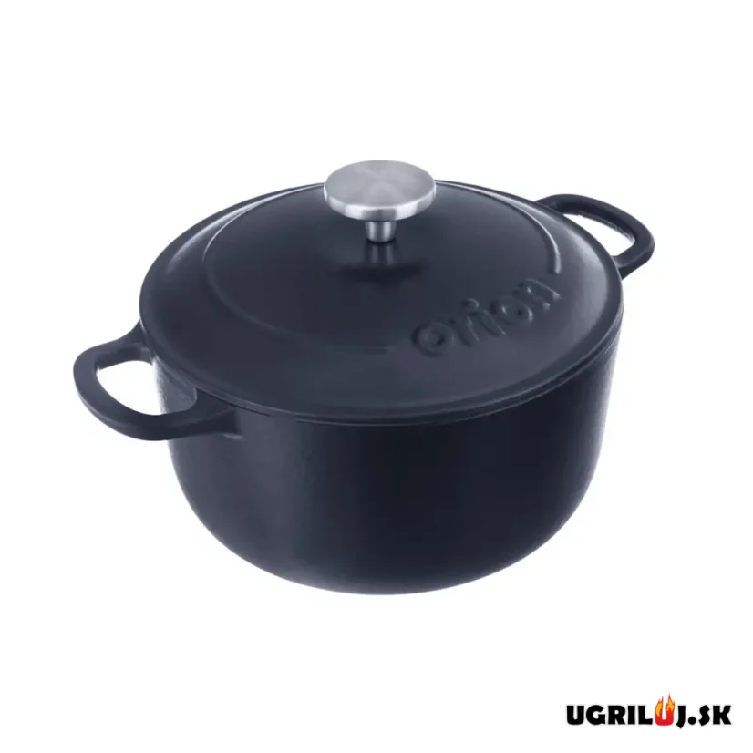 Litinový smaltovaný hrnec s poklicí, 5.2L
