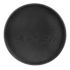 Servírovacia tácka 38x4cm, čierna