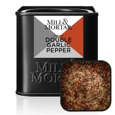Grilovacie bio korenie Mill & Mortar, Double Garlic & Pepper, 50g