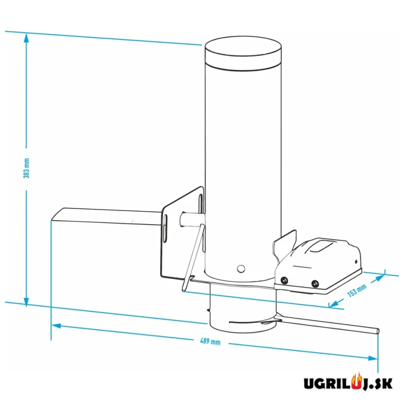 Sada pre vlastnú udiaren Browin dragON, (Generátor dymu s popolníkom JET 2 LONG, Ohrievač s cirkuláciou, Digitálny kontrolér s Wi-Fi), 1500W