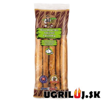 Slovenské gazdovské točené tyčinky, sezámové cesnakové, 100g