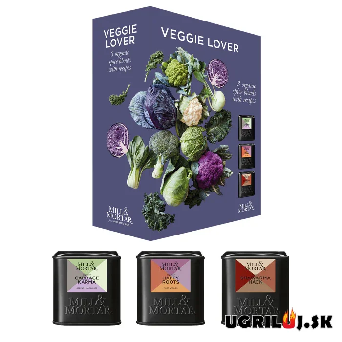 Grilovacie bio korenie Mill & Mortar, Veggie Lover - DARČEKOVÝ BOX