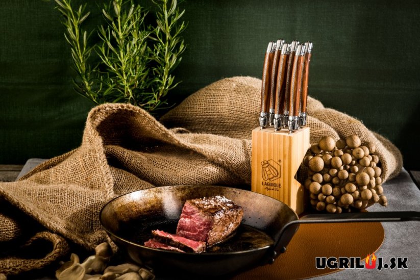 Steakové nože LAGUIOLE - Premium, Wood, sada 6 ks
