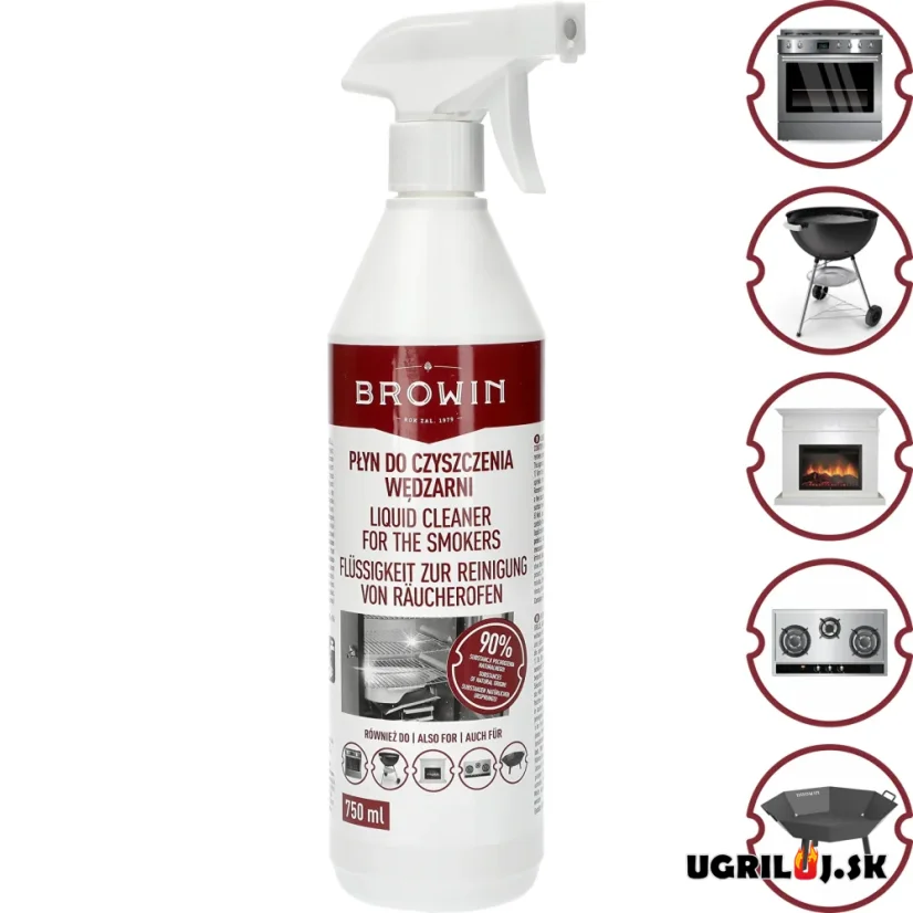 Čistič grilů a udíren Browin - Odmašťovač do kuchyně, 750ml