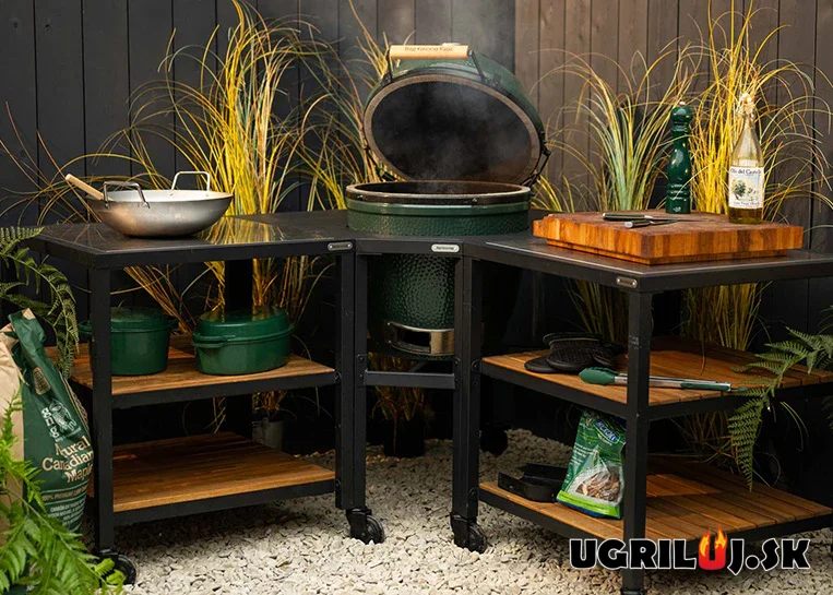 Výplň pre EGGrám a EGGskrinku - Polica agát sivý brúsený - pre gril Big Green Egg