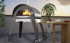 Pizza pec ALFA - Ciao Wood, stieborno šedá