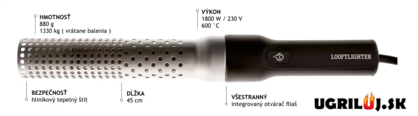 Elektrický zapalovač Looftlighter