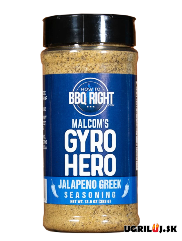 Grilovacie korenie How to BBQ Right Malcom's Jalapeno Greek, 383g