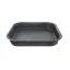 Smaltovaný plech, čierny, 29,5x26x4,5cm