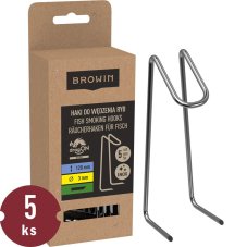 Háky do udiarní Browin - Typ Y Double, na ryby 12cm, (5ks)