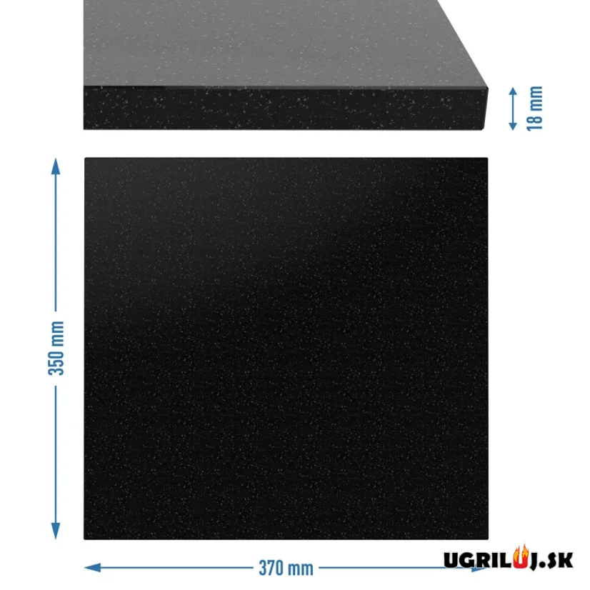 Pizza kameň Browin - žula, 37x35cm