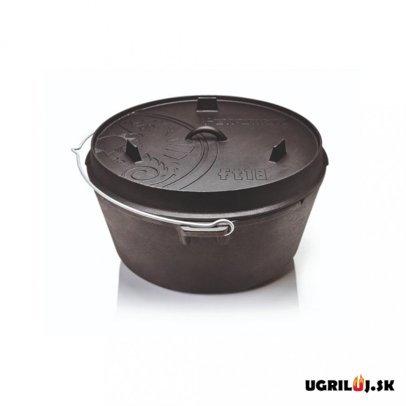 Litinový kotlík s poklicí 16,1l / 2,7l