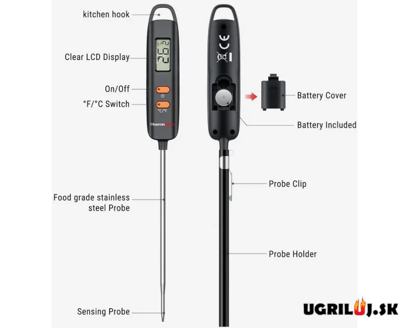 Vpichový teplomer ThermoPro - TP-516