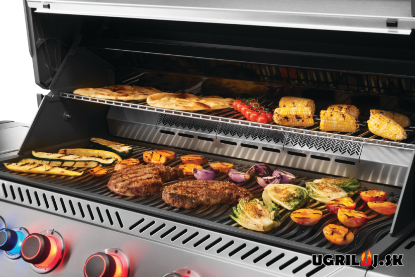 Plynový gril Napoleon - Prestige P665 EVO, Nerez